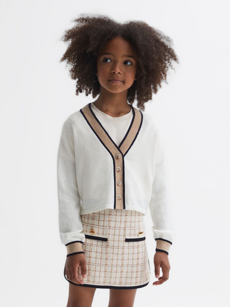 Reiss Pink Mimi Junior Twill Mini Skirt - Image 1 of 6