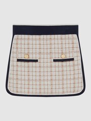 Reiss Pink Mimi Junior Twill Mini Skirt - Image 2 of 6