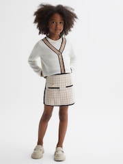 Reiss Pink Mimi Junior Twill Mini Skirt - Image 3 of 6