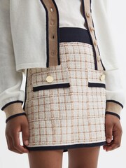 Reiss Pink Mimi Junior Twill Mini Skirt - Image 4 of 6