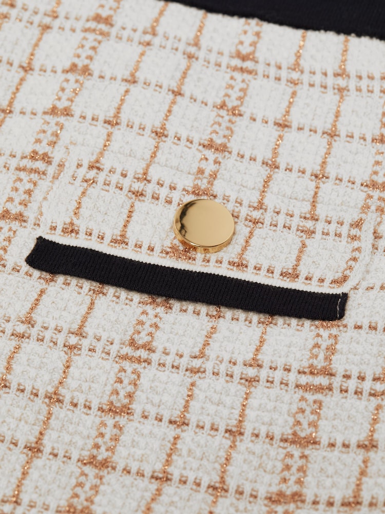 Reiss Pink Mimi Junior Twill Mini Skirt - Image 6 of 6