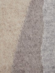 Reiss Mocha Waters Senior Fluffy Wool Crew Neck Jumper - Image 6 of 6