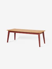 MADE.COM Oak & Terracotta Ralph Rectangular 6 to 8 Seater Extending Dining Table - Image 4 of 4
