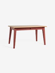 MADE.COM Oak and Terracotta Ralph Compact Dining Table - Image 5 of 6