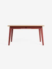 MADE.COM Oak and Terracotta Ralph Compact Dining Table - Image 6 of 6