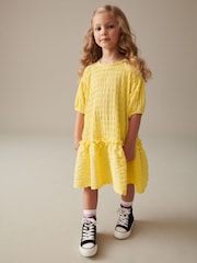 Soft Yellow 3D Texture Dress (3-16yrs) - Image 1 of 8
