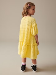 Soft Yellow 3D Texture Dress (3-16yrs) - Image 2 of 8