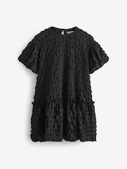 Black 3D Texture Dress (3-16yrs) - Image 5 of 7