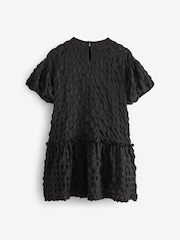Black 3D Texture Dress (3-16yrs) - Image 6 of 7