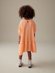 Apricot/Orange - Kleid mit 3D-Struktur (3–16 Jahre) - Bild 2 von 7