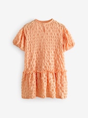 Apricot/Orange - Kleid mit 3D-Struktur (3–16 Jahre) - Bild 6 von 7