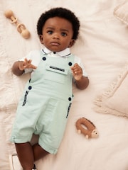 Baker by Ted Baker Polo and Dungaree Set - Image 1 of 11