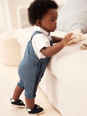 Baker by Ted Baker Navy Dunagree and Polo Set - Image 2 of 10