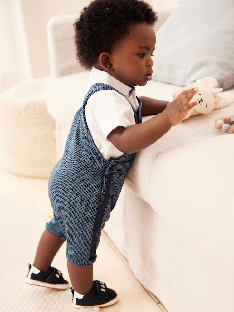 Baker by Ted Baker Navy Dunagree and Polo Set - Image 2 of 10