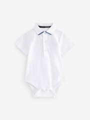 Baker by Ted Baker Navy Dunagree and Polo Set - Image 7 of 10