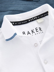 Baker by Ted Baker Navy Dunagree and Polo Set - Image 8 of 10