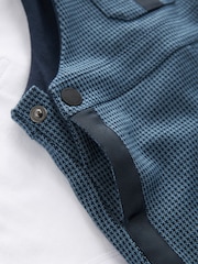 Baker by Ted Baker Navy Dunagree and Polo Set - Image 9 of 10