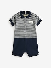 Baker by Ted Baker 100% Cotton Polo Romper - Image 1 of 1