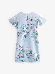 Blue Floral Print Ocassion Dress (1.5-16yrs) - Image 6 of 7