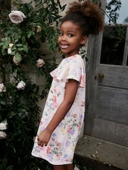 Pink Floral Print Ocassion Dress (1.5-16yrs) - Image 2 of 7