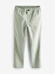 Mint Green Smart Linen Blend Trousers (3-16yrs) - Image 1 of 3