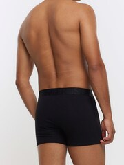 River Island Black Multipack of 4 RI Trunks - Image 3 of 4