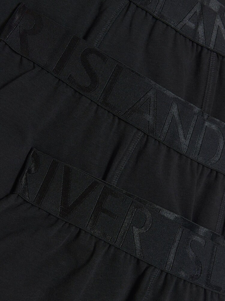 River Island Black Multipack of 4 RI Trunks - Image 4 of 4 River Island Black Multipack of 4 RI Trunks - Image 4 of 4