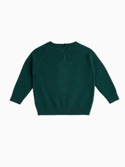 Trotters London Little Green Christmas Nutcracker Jumper - Image 3 of 3