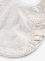 White Single Occasion Baby Bib - Image 2 of 2