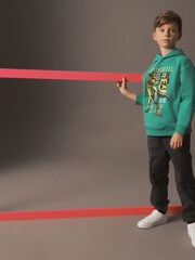 Teal Green Dinosaur Graphic Hoodie (3-16yrs) - Image 4 of 6