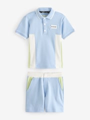 Baker by Ted Baker Colourblock Polo Shirt and Short Set - Image 8 of 12