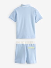 Baker by Ted Baker Colourblock Polo Shirt and Short Set - Image 9 of 12