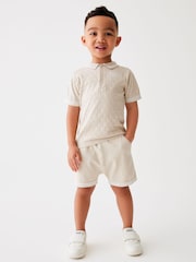 Baker by Ted Baker Knitted Polo Shirt and Short Set - Image 1 of 10