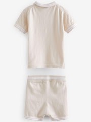 Baker by Ted Baker Knitted Polo Shirt and Short Set - Image 8 of 10