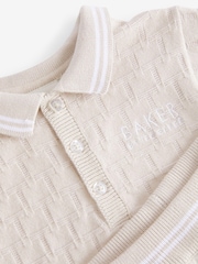 Baker by Ted Baker Knitted Polo Shirt and Short Set - Image 9 of 10