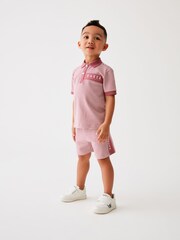 Baker by Ted Baker Textured Polo Shirt and Short Set - Image 10 of 17