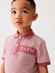 Baker by Ted Baker Textured Polo Shirt and Short Set - Image 11 of 17
