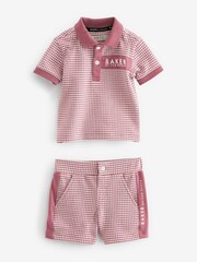 Baker by Ted Baker Textured Polo Shirt and Short Set - Image 14 of 17
