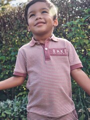 Baker by Ted Baker Textured Polo Shirt and Short Set - Image 2 of 17