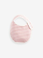 Pink Faces Baby 100% Cotton Bibs 3 Pack - Image 4 of 4