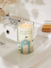 Blue Coastal Sea Salt and Citrus Pillar Scented Candle - Image 1 of 2