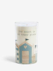 Blue Coastal Sea Salt and Citrus Pillar Scented Candle - Image 2 of 2