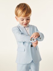 Baker by Ted Baker Blue Suit Jacket, Shirt and Short Set - Image 3 of 8