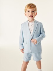 Baker by Ted Baker Blue Suit Jacket, Shirt and Short Set - Image 4 of 8