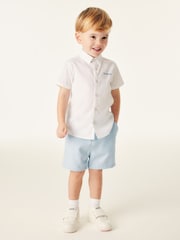 Baker by Ted Baker Blue Suit Jacket, Shirt and Short Set - Image 8 of 8