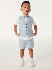 Baker by Ted Baker Shirt Waistcoat and Short Set - Image 1 of 13