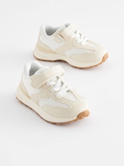 White Elastic Lace Chunky Trainers - Image 2 of 6