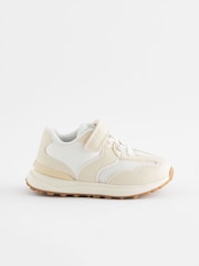 White Elastic Lace Chunky Trainers - Image 3 of 6