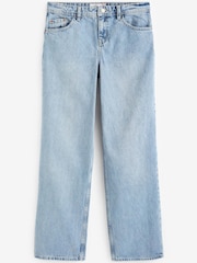 Mid Blue Baggy Wide Leg Jeans - Image 4 of 5