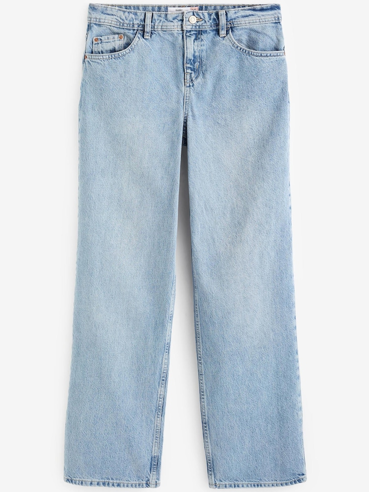 Jasnoniebieski - Baggy Wide Leg Jeans - Image 4 of 5
